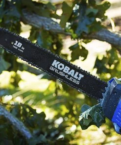 Coupon 👏 Kobalt Cordless Electric Chainsaws 80-volt Max 18-in Brushless Cordless Electric Chainsaw 2 Ah (Battery & Charger Included) ✔️ -Outdoor Tools sale 05385607 scaled