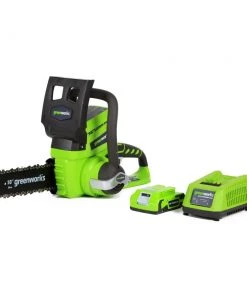 Flash Sale ๐คฉ Greenworks Chainsaws & Pole Saws 24-Volt 10-in Cordless Electric Chainsaw 2 Ah (Battery & Charger Included) โจ