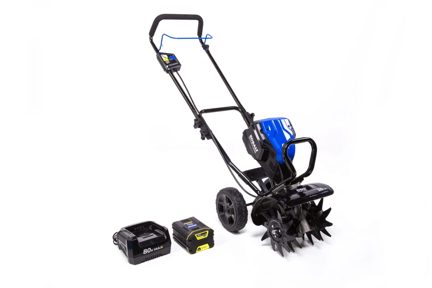 Brand new 🛒 Kobalt Tillers & Cultivators 80-Volt Lithium Ion Forward-rotating Cordless Electric Cultivator (Battery & Charger Included) ⌛ 1 Brand new 🛒 Kobalt Tillers & Cultivators 80-Volt Lithium Ion Forward-rotating Cordless Electric Cultivator (Battery & Charger Included) ⌛