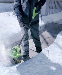 Coupon 🔥 Greenworks Snow Blowers 8-Amp 12-in Corded Electric Snow Blower 😍 20 Coupon 🔥 Greenworks Snow Blowers 8-Amp 12-in Corded Electric Snow Blower 😍 -Outdoor Tools sale 08567999
