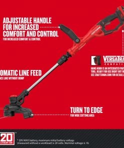 New โจ CRAFTSMAN Trimmers & Edgers WEEDWACKER V20 20-Volt Max 13-in Straight Cordless String Trimmer with Edger Capable (Battery Included) ๐ 23 New โจ CRAFTSMAN Trimmers & Edgers WEEDWACKER V20 20-Volt Max 13-in Straight Cordless String Trimmer with Edger Capable (Battery Included) ๐ -Outdoor Tools sale 09807026