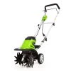 Coupon ⌛ Greenworks Tillers & Cultivators 8.5-Amp 11-in Forward-rotating Corded Electric Cultivator 🧨