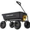 Outlet 😍 Gorilla Carts Wheelbarrows & Yard Carts 4-cu ft Poly Yard Cart 🔔