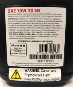 Flash Sale 🧨 Honda Engine Oil Motor Oil 10W30 12 oz 🎉 -Outdoor Tools sale 09909579