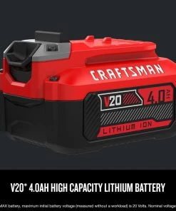 Best Sale 🧨 CRAFTSMAN Power Equipment Parts 20-Volt Max 4 Ah Rechargeable Lithium Ion (Li-Ion) Cordless Power Equipment Battery 🧨 9 Best Sale 🧨 CRAFTSMAN Power Equipment Parts 20-Volt Max 4 Ah Rechargeable Lithium Ion (Li-Ion) Cordless Power Equipment Battery 🧨 -Outdoor Tools sale 09999559