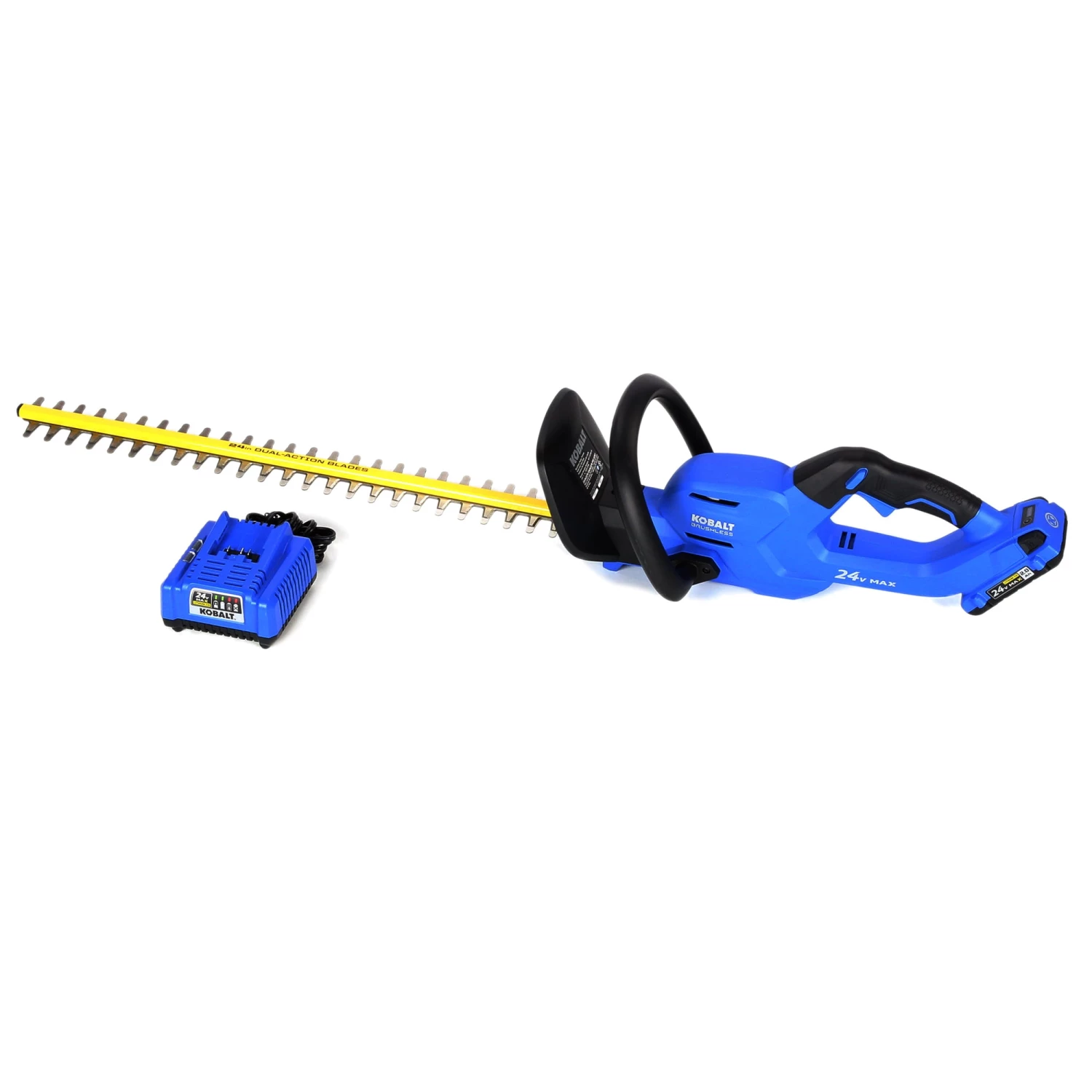 Outlet ๐ Kobalt Trimmers & Edgers 24-Volt Max 24-in Dual Cordless Electric Hedge Trimmer (1-Battery Included) ๐ 1 Outlet ๐ Kobalt Trimmers & Edgers 24-Volt Max 24-in Dual Cordless Electric Hedge Trimmer (1-Battery Included) ๐