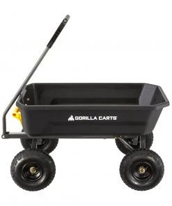 Outlet 😍 Gorilla Carts Wheelbarrows & Yard Carts 4-cu ft Poly Yard Cart 🔔 -Outdoor Tools sale 10282284 scaled
