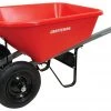Cheap ⌛ CRAFTSMAN Wheelbarrows & Yard Carts 6-cu ft Poly Wheelbarrow 👍