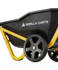 Hot Sale 😀 Gorilla Carts Wheelbarrows & Yard Carts 7-cu ft Poly Yard Cart ⌛