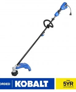 Coupon 👍 Kobalt Trimmers & Edgers 10-Amp 18-in Corded Electric String Trimmer with Attachment Capability 🌟