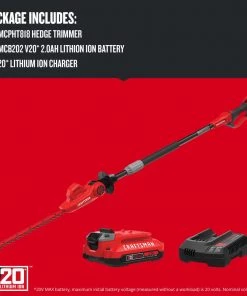 Best reviews of 😀 CRAFTSMAN Trimmers & Edgers 20-Volt Max 18-in Dual Cordless Electric Hedge Trimmer (Battery & Charger Included) 👍 18 Best reviews of 😀 CRAFTSMAN Trimmers & Edgers 20-Volt Max 18-in Dual Cordless Electric Hedge Trimmer (Battery & Charger Included) 👍 -Outdoor Tools sale 11633539