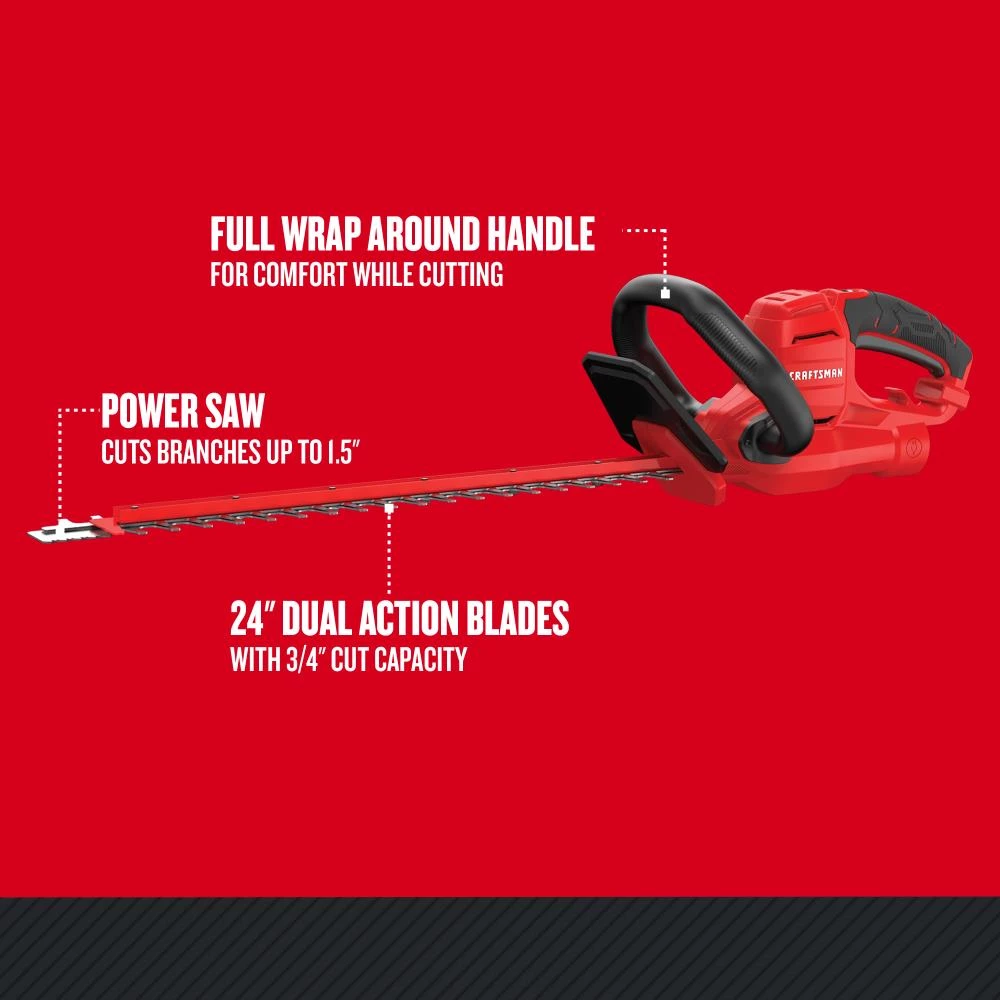 Best Pirce 😍 CRAFTSMAN Trimmers & Edgers 22-in Corded Electric Hedge Trimmer 🤩 2 Best Pirce 😍 CRAFTSMAN Trimmers & Edgers 22-in Corded Electric Hedge Trimmer 🤩 - Image 2
