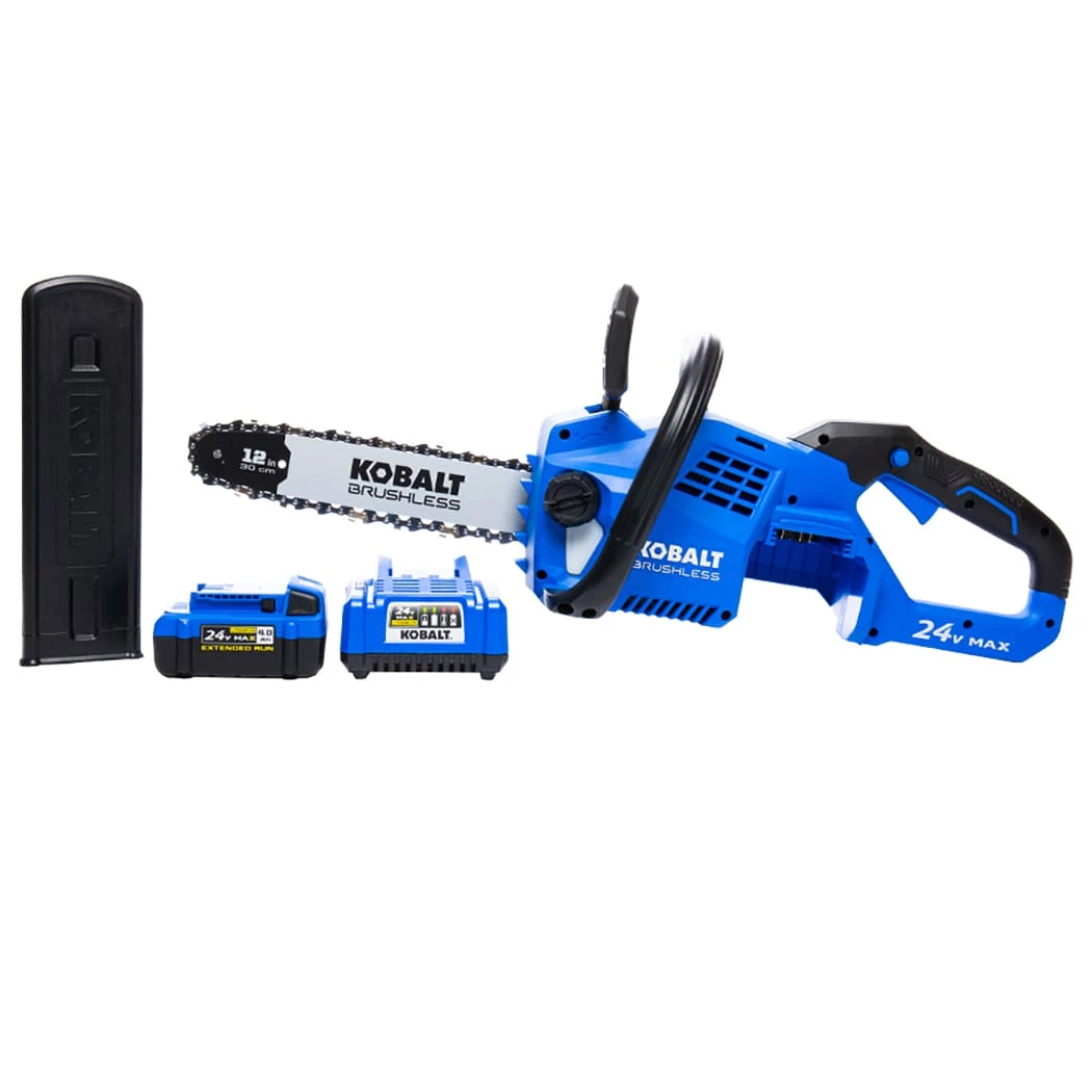 Wholesale 🎁 Kobalt Chainsaws & Pole Saws 24-Volt 12-in Brushless Cordless Electric Chainsaw 4 Ah (Battery & Charger Included) ⌛ 1 Wholesale 🎁 Kobalt Chainsaws & Pole Saws 24-Volt 12-in Brushless Cordless Electric Chainsaw 4 Ah (Battery & Charger Included) ⌛