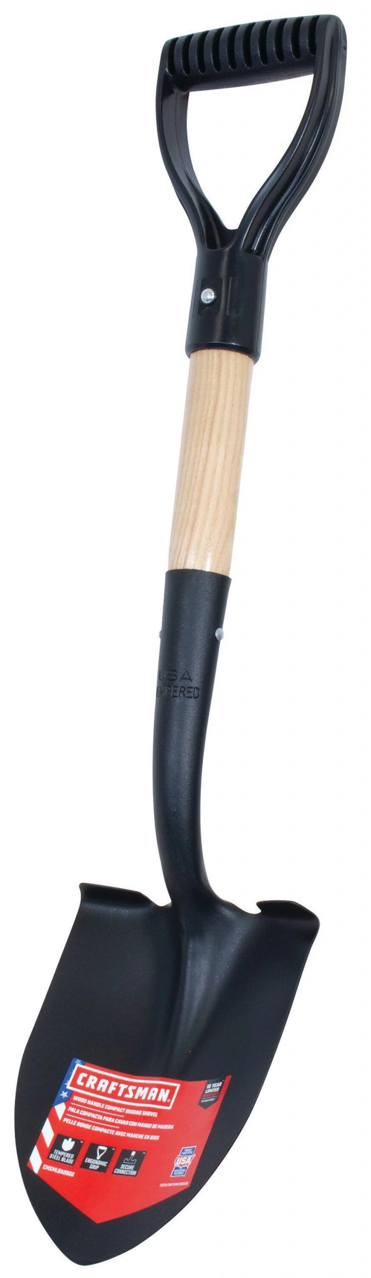 Outlet ✨ CRAFTSMAN Lawn & Garden Hand Tools 10.75-in Wood D-Handle Digging Shovel 🎉 6 Outlet ✨ CRAFTSMAN Lawn & Garden Hand Tools 10.75-in Wood D-Handle Digging Shovel 🎉 - Image 6