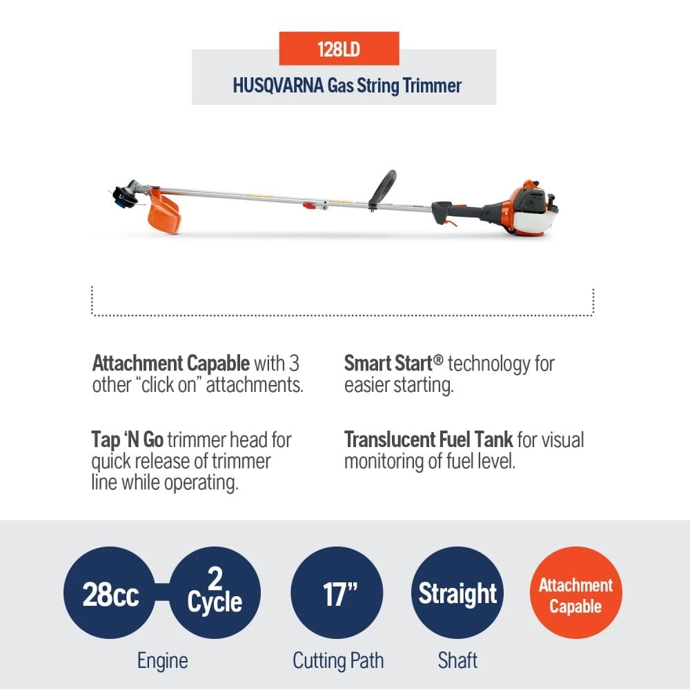 Best Pirce ๐ฏ Husqvarna Trimmers & Edgers 128LD 28-cc 2-Cycle 17-in Straight Shaft Gas String Trimmer with Attachment Capable โญ 14 Best Pirce ๐ฏ Husqvarna Trimmers & Edgers 128LD 28-cc 2-Cycle 17-in Straight Shaft Gas String Trimmer with Attachment Capable โญ - Image 14