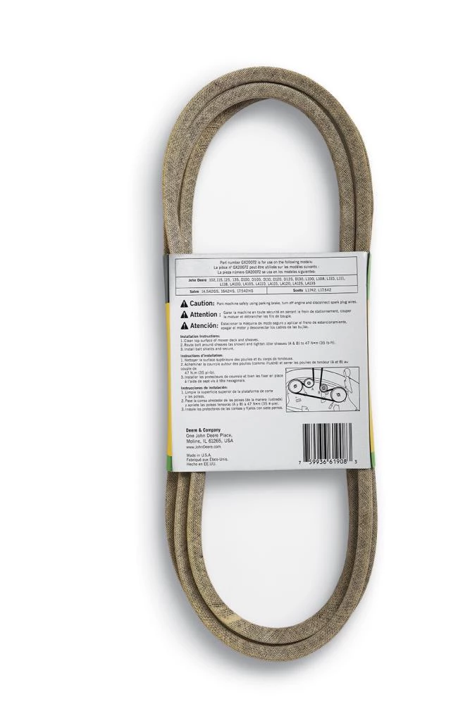 Flash Sale ⭐ John Deere Lawn Mowers GX20072 42-in Deck/Drive Belt for Riding Mower/Tractors (1/2-in W x 103.875-in L) ⌛ 2 Flash Sale ⭐ John Deere Lawn Mowers GX20072 42-in Deck/Drive Belt for Riding Mower/Tractors (1/2-in W x 103.875-in L) ⌛ - Image 2