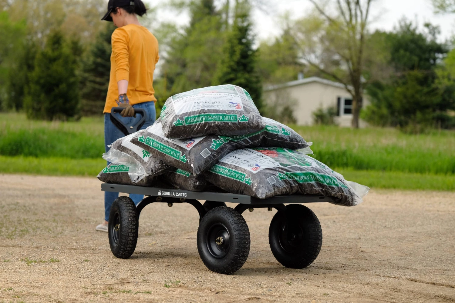 Hot Sale ✔️ Gorilla Carts Wheelbarrows & Yard Carts 6-cu ft Steel Yard Cart 🛒 10 Hot Sale ✔️ Gorilla Carts Wheelbarrows & Yard Carts 6-cu ft Steel Yard Cart 🛒 - Image 10