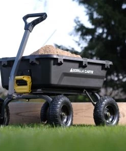 Best Sale ⭐ Gorilla Carts Wheelbarrows & Yard Carts 7-cu ft Poly Yard Cart 🤩 -Outdoor Tools sale 15092926 scaled