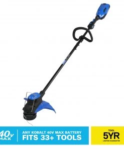 Outlet 🎉 Kobalt Trimmers & Edgers 40-volt Max 15-in Straight Cordless String Trimmer (Tool Only) ✔️