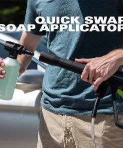 Brand new 🛒 Greenworks Pressure Washers 1800-PSI 1.1-GPM Cold Water Electric Pressure Washer 👏 -Outdoor Tools sale 16020832