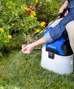 Outlet 😀 Kobalt Spreaders & Sprayers 2.11-Gallon Plastic Handheld Sprayer ✔️ -Outdoor Tools sale 16682009