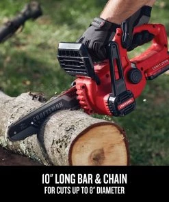 Buy 🔔 CRAFTSMAN Chainsaws & Pole Saws 20-Volt Max 10-in Cordless Electric Chainsaw 2 Ah (Battery & Charger Included) 🔔 -Outdoor Tools sale 16728254
