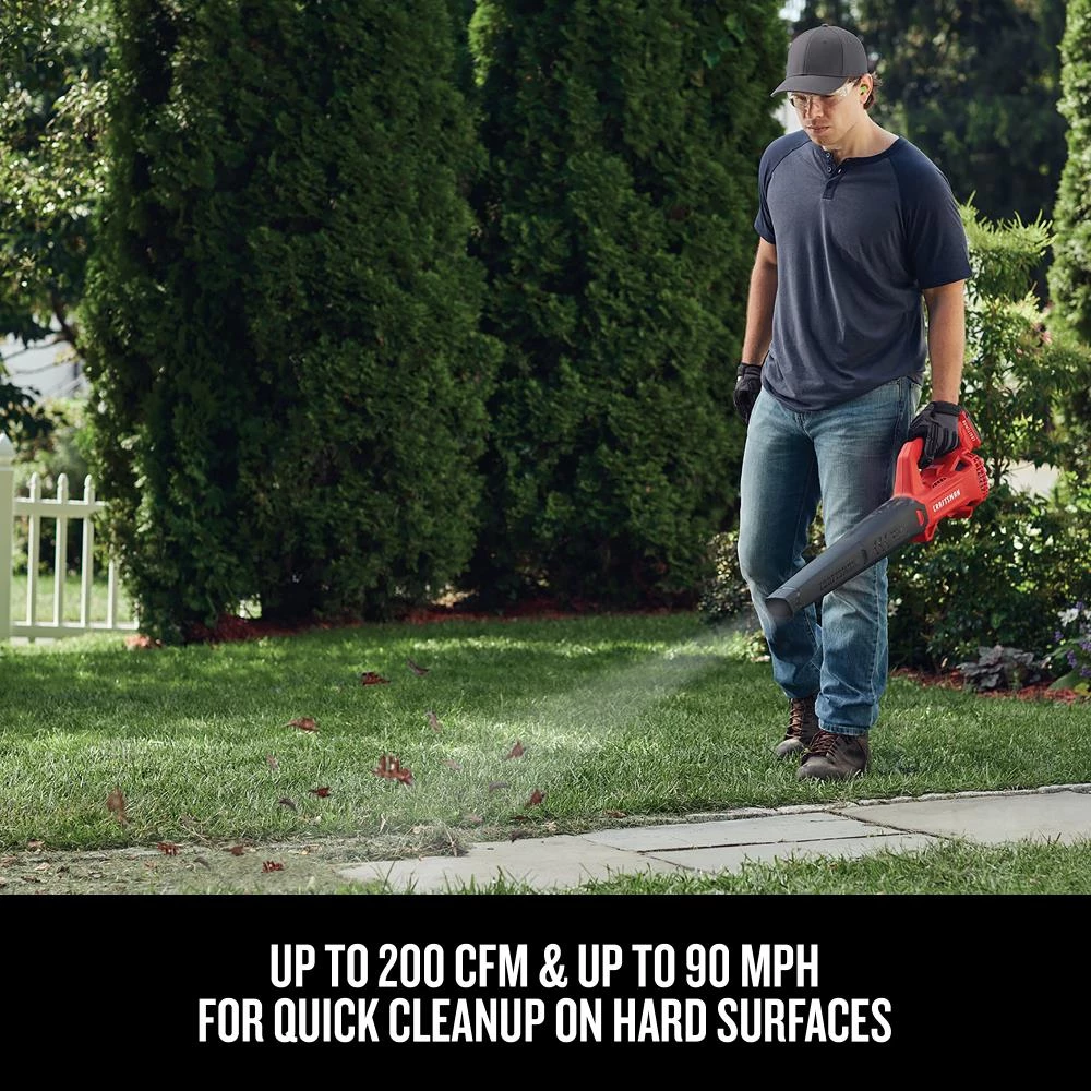 Best Pirce 🤩 CRAFTSMAN Leaf Blowers 20-volt Max 200-CFM Handheld Cordless Electric Leaf Blower 2 Ah (Battery & Charger Included) 🔥 5 Best Pirce 🤩 CRAFTSMAN Leaf Blowers 20-volt Max 200-CFM Handheld Cordless Electric Leaf Blower 2 Ah (Battery & Charger Included) 🔥 - Image 5