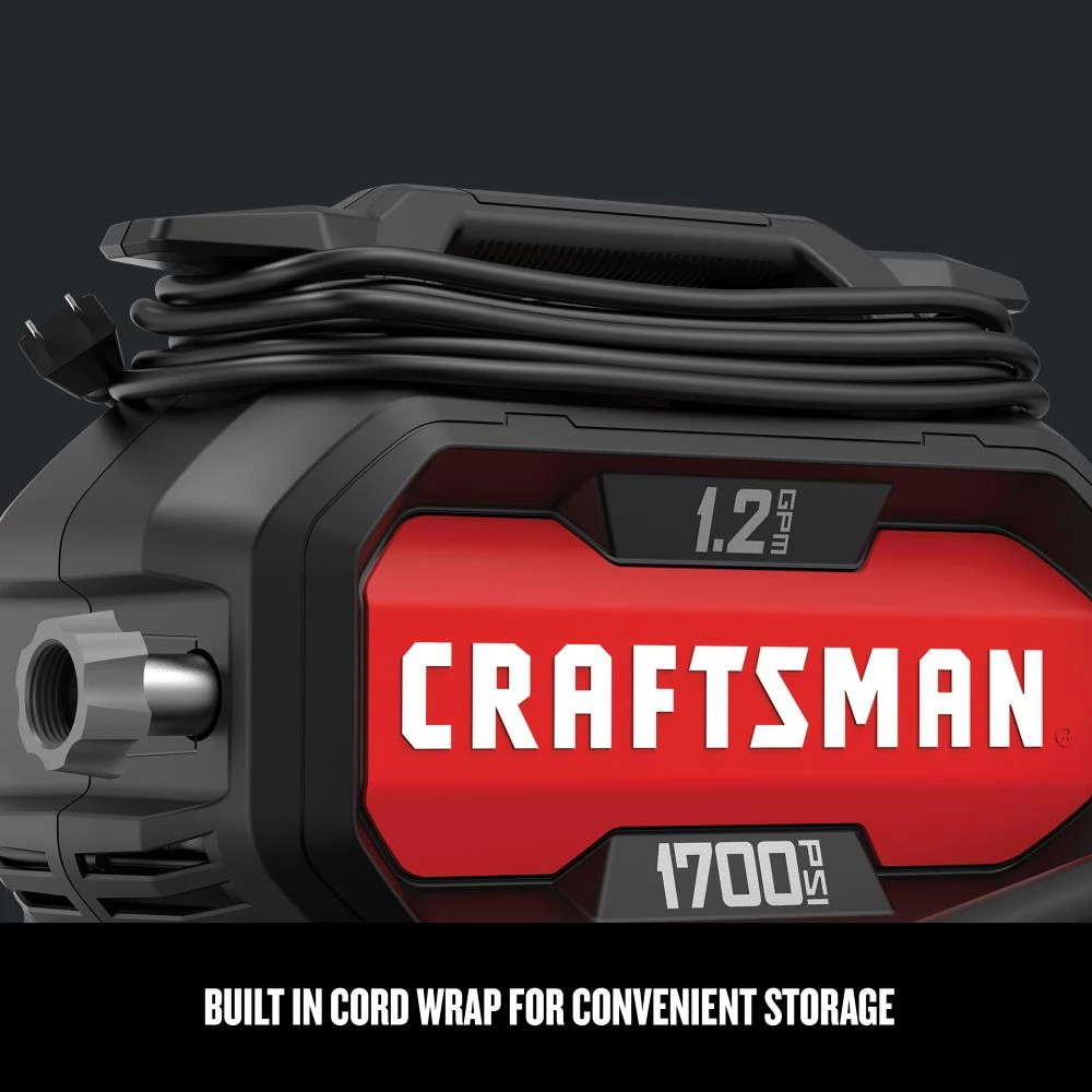 Budget ⭐ CRAFTSMAN Pressure Washers 1700-PSI 1.2-GPM Cold Water Electric Pressure Washer ✨ 6 Budget ⭐ CRAFTSMAN Pressure Washers 1700-PSI 1.2-GPM Cold Water Electric Pressure Washer ✨ - Image 6