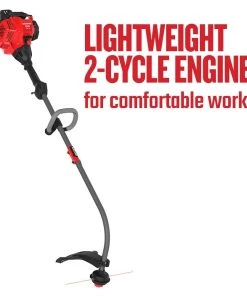 Discount 👏 CRAFTSMAN Trimmers & Edgers WC2200 25-cc 2-Cycle 17-in Curved Shaft Gas String Trimmer with Attachment Capable and Edger Capable 💯