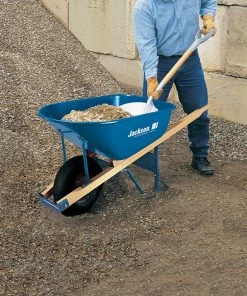Flash Sale 😀 JACKSON Wheelbarrows & Yard Carts 6-cu ft Wheelbarrow Flat-free Tire(s) ❤️ -Outdoor Tools sale 42344696