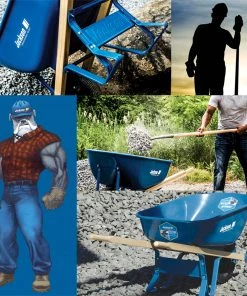 Flash Sale 😀 JACKSON Wheelbarrows & Yard Carts 6-cu ft Wheelbarrow Flat-free Tire(s) ❤️ -Outdoor Tools sale 42393276 scaled