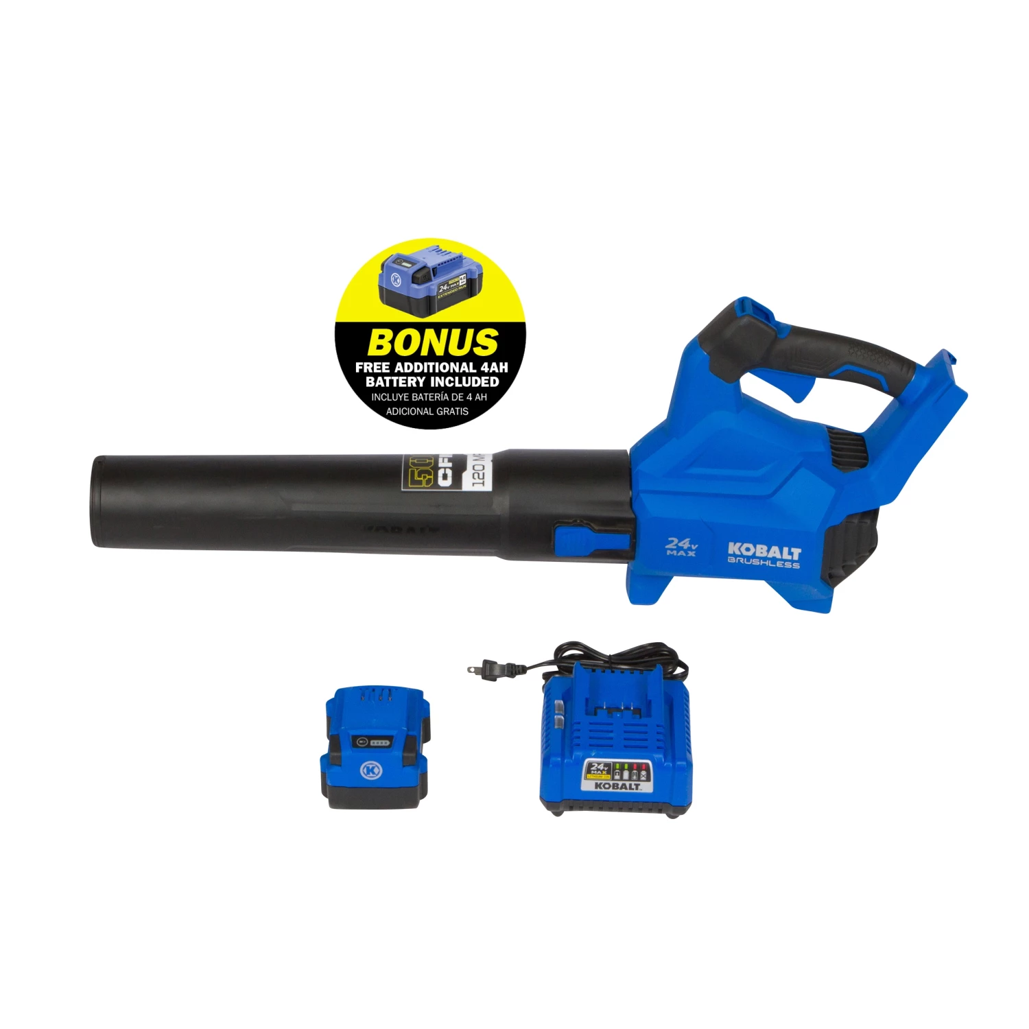Wholesale ๐ Kobalt Leaf Blowers 24-volt 500-CFM Brushless Handheld Cordless Electric Leaf Blower 4 Ah (Battery & Charger Included) ๐คฉ 1 Wholesale ๐ Kobalt Leaf Blowers 24-volt 500-CFM Brushless Handheld Cordless Electric Leaf Blower 4 Ah (Battery & Charger Included) ๐คฉ