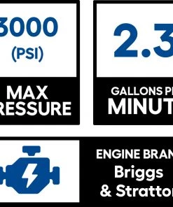 Best Sale ⌛ CRAFTSMAN Pressure Washers 3000 PSI 2.3-Gallon Cold Water Gas Pressure Washer Briggs & Stratton Engine 🎁 13 Best Sale ⌛ CRAFTSMAN Pressure Washers 3000 PSI 2.3-Gallon Cold Water Gas Pressure Washer Briggs & Stratton Engine 🎁 -Outdoor Tools sale 43650199 scaled