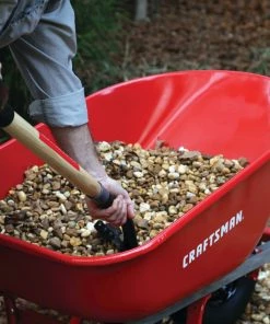 Top 10 🎉 CRAFTSMAN Wheelbarrows & Yard Carts 6 Cubic Ft Steel Tray Wheelbarrow, Steel Handles 🛒 -Outdoor Tools sale 44011040 scaled