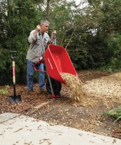 Top 10 🎉 CRAFTSMAN Wheelbarrows & Yard Carts 6 Cubic Ft Steel Tray Wheelbarrow, Steel Handles 🛒 -Outdoor Tools sale 44011042 scaled